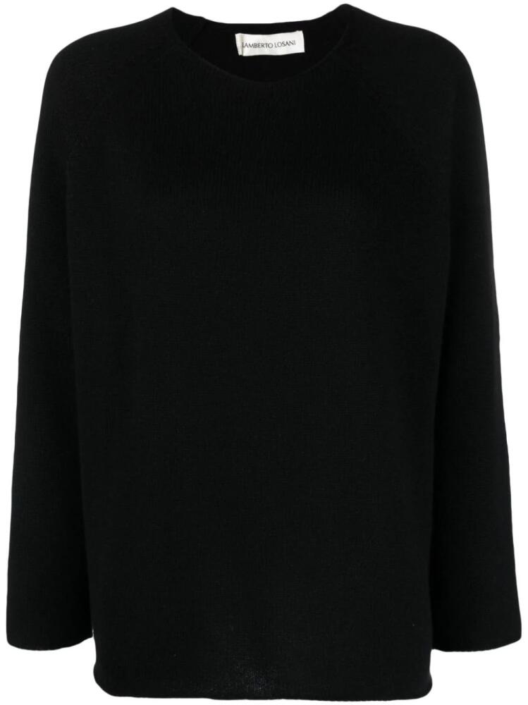 Lamberto Losani crew-neck cashmere jumper - Black Cover