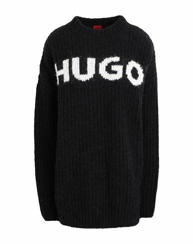 Hugo Woman Sweater Black Wool, Polyacrylic, Alpaca wool, Polyamide, Elastane Cover