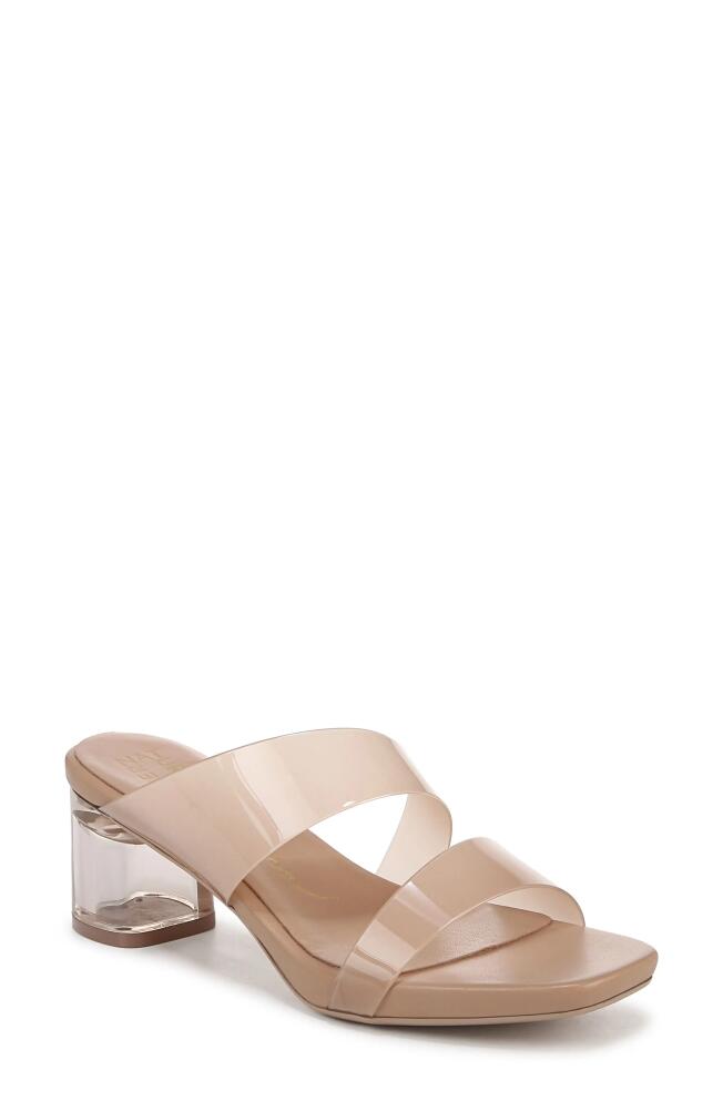 Naturalizer Illuminate Block Heel Slide Sandal in Shade 3 Light Cover