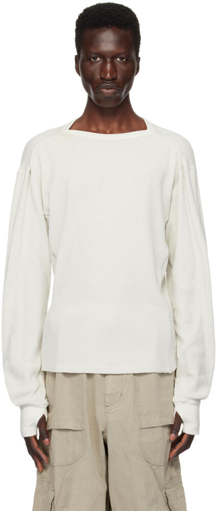 Entire Studios Off-White Thermal Long Sleeve T-Shirt Cover