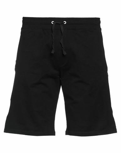 Guess Man Shorts & Bermuda Shorts Black Organic cotton, Elastane Cover