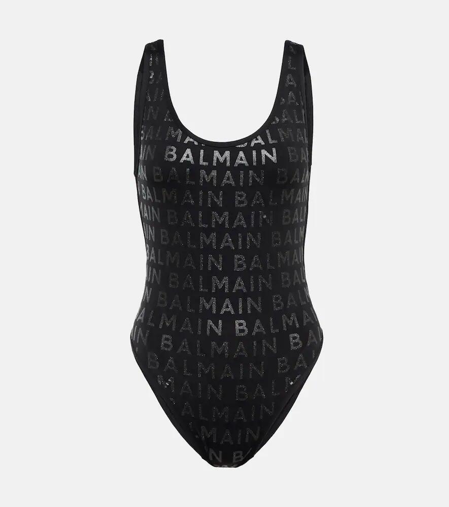 Balmain Logo printed swimsuit Cover