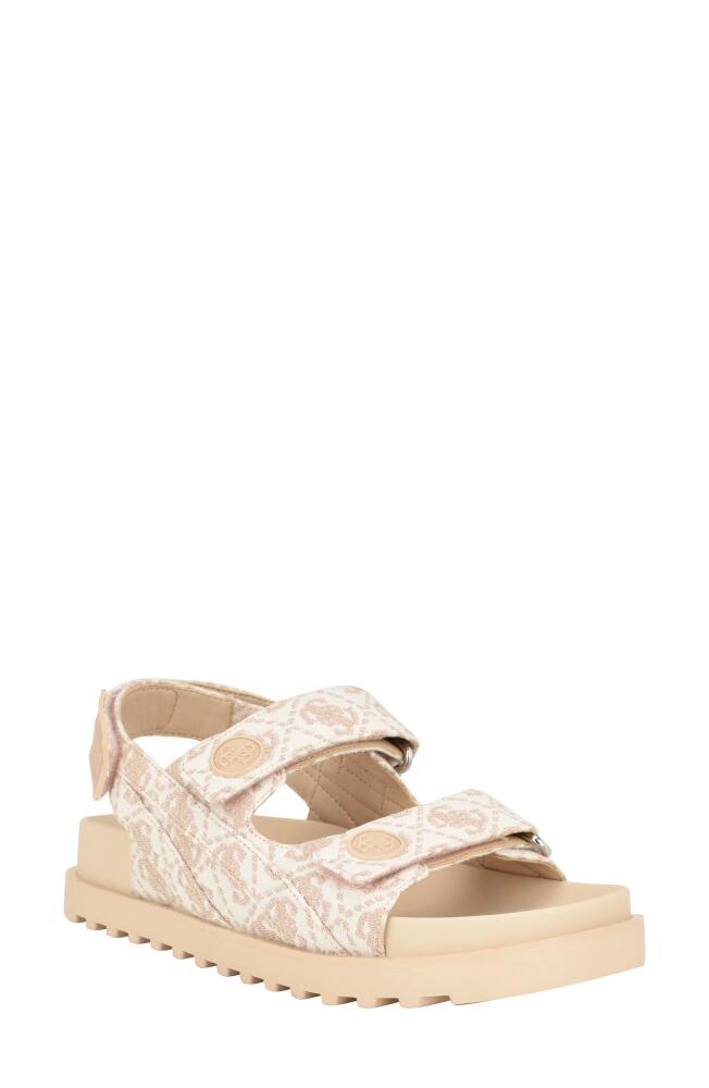 GUESS Fadey Slingback Platform Sandal in Light Pink 680 Cover