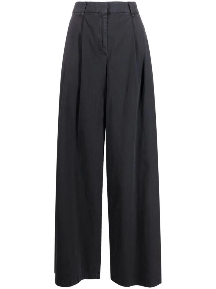 Nili Lotan high-waist wide-leg trousers - Grey Cover