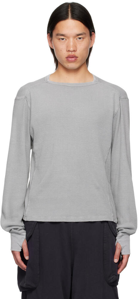 Entire Studios Gray Thermal Long Sleeve T-Shirt Cover