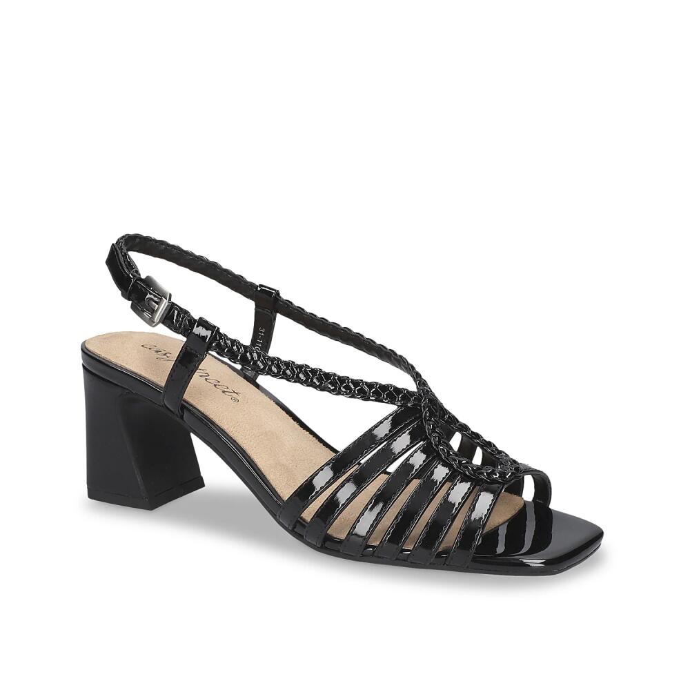 Easy Street Topaz Sandal | Women's | Black Patent Cover