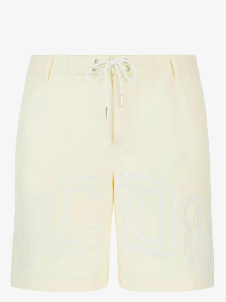 GCDS logo-print swim shorts - Yellow Cover