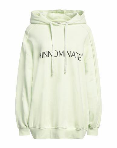 Hinnominate Woman Sweatshirt Light green Cotton, Elastane Cover