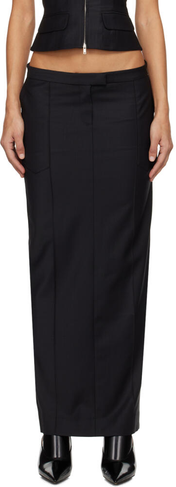 Aya Muse Black Alalu Maxi Skirt Cover