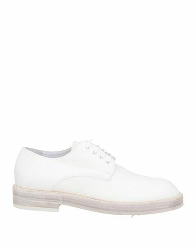 Ann Demeulemeester Man Lace-up shoes White Textile fibers Cover