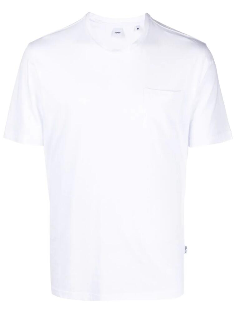 ASPESI logo-patch jersey T-shirt - White Cover