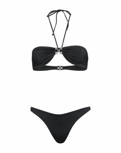 Off-white Woman Bikini Black Polyester, Elastane Cover