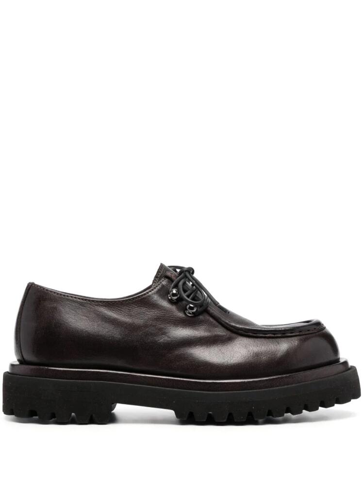 Officine Creative ridged-sole leather oxfords - Brown Cover