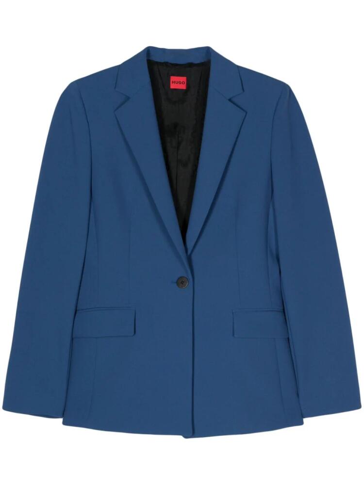 HUGO Atana single-breasted blazer - Blue Cover