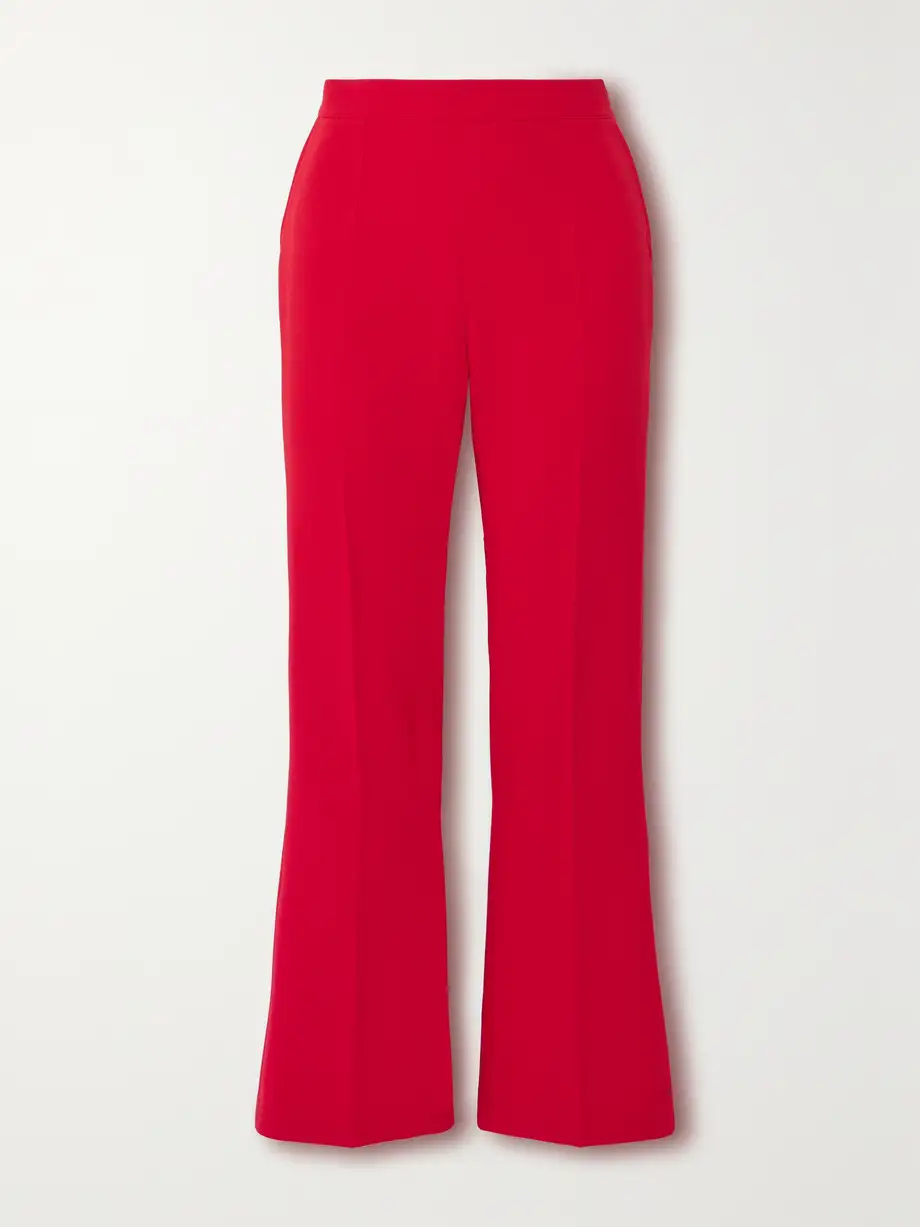 Safiyaa - Mari Pleated Stretch-crepe Flared Pants - FR42 Cover