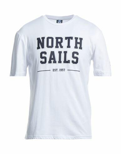 North Sails Man T-shirt White Cotton Cover