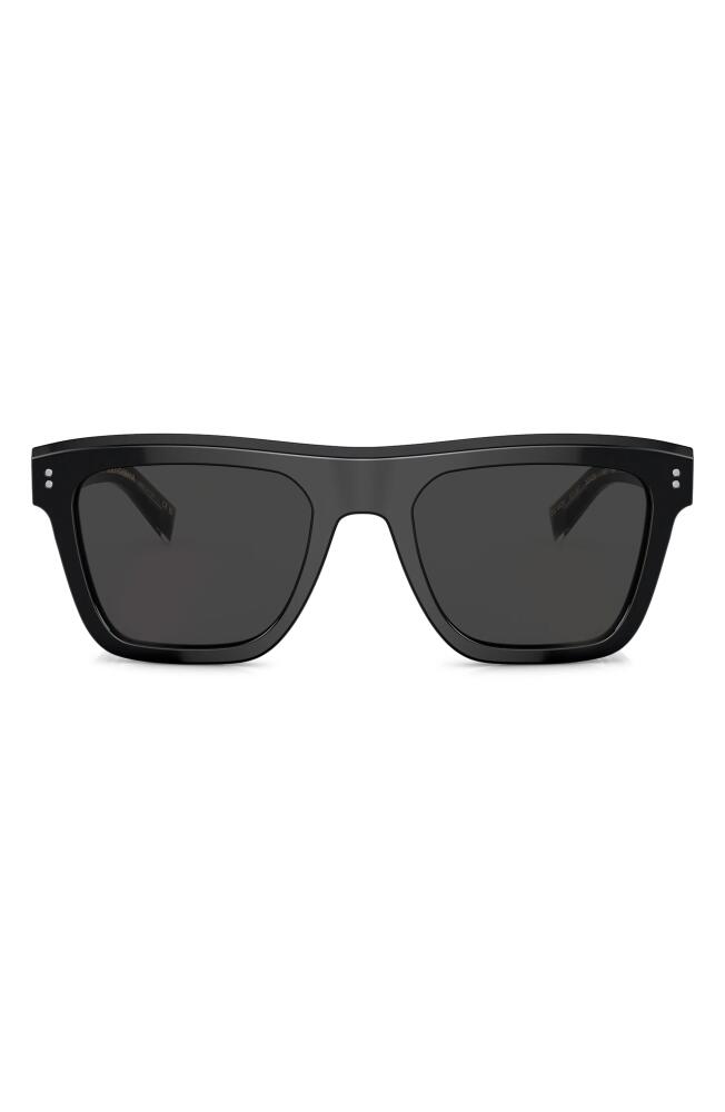 Dolce&Gabbana 52mm Square Sunglasses in Black Cover