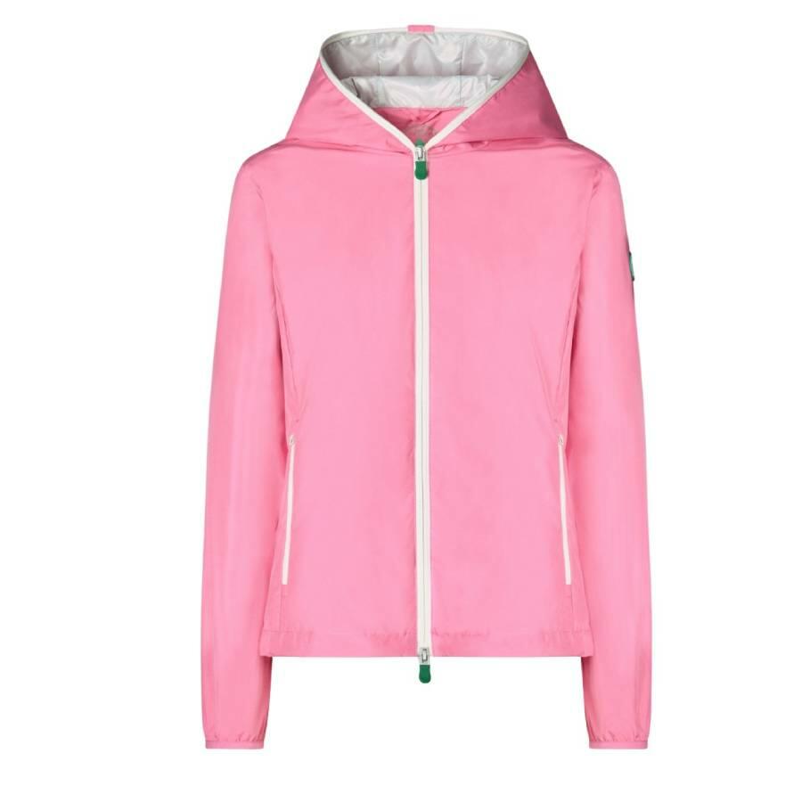 Save The Duck Aurora Pink Stella Hooded Rain Jacket Cover