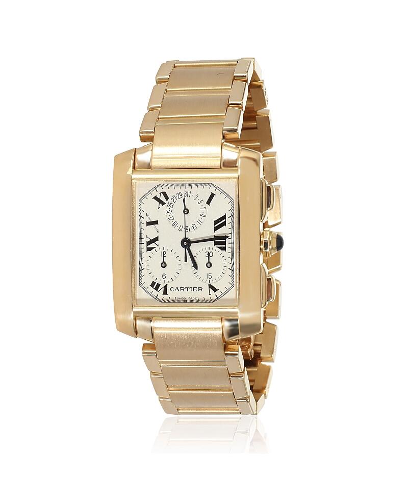 Pre-Owned Cartier Gold Tank Francaise Chronoflex Watch W50005R2 32.30 Cover