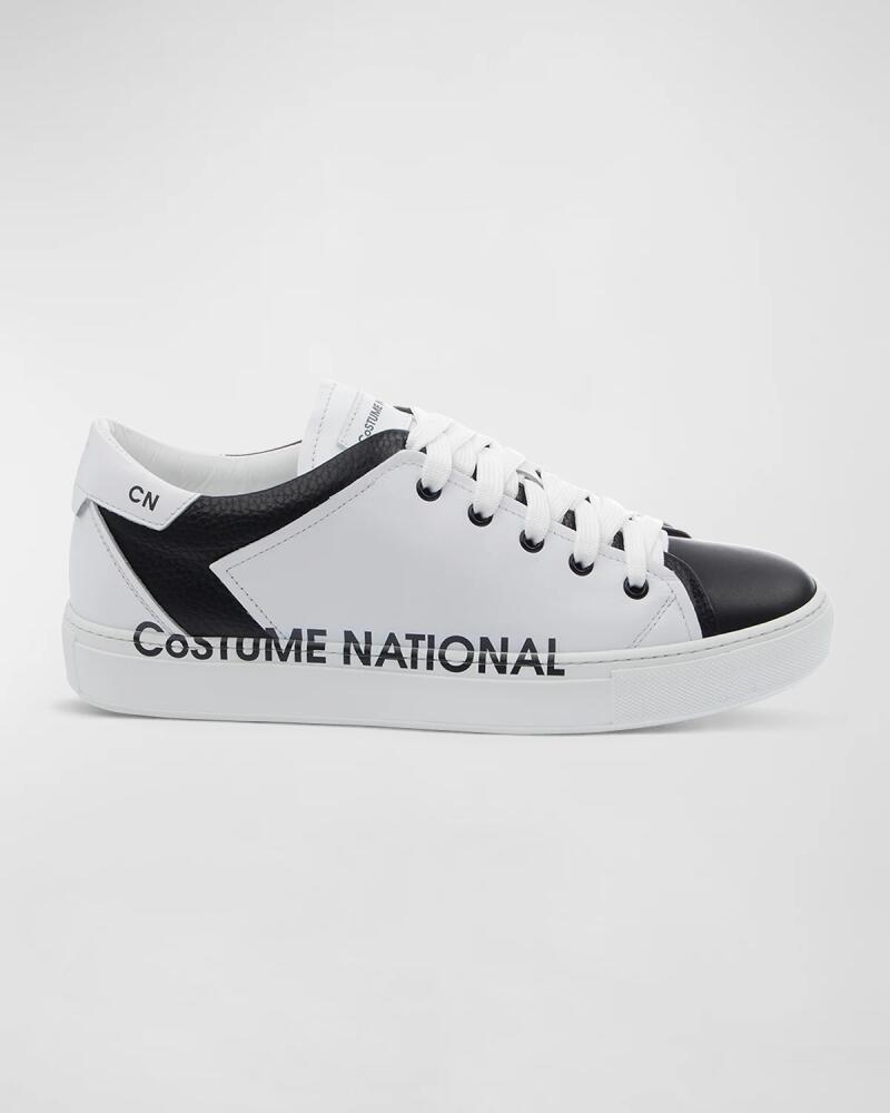 Costume National Men's Logo Bicolor Low-Top Sneakers Cover