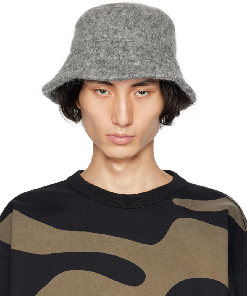 Dries Van Noten Gray Brushed Bucket Hat Cover