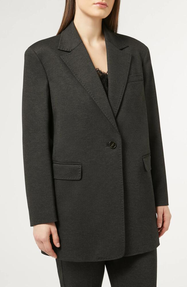 Marina Rinaldi Meandro Stretch Jersey Blazer in Dark Grey Cover