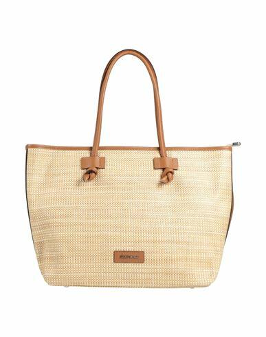 Gianni Notaro Woman Handbag Tan Textile fibers, Soft Leather Cover