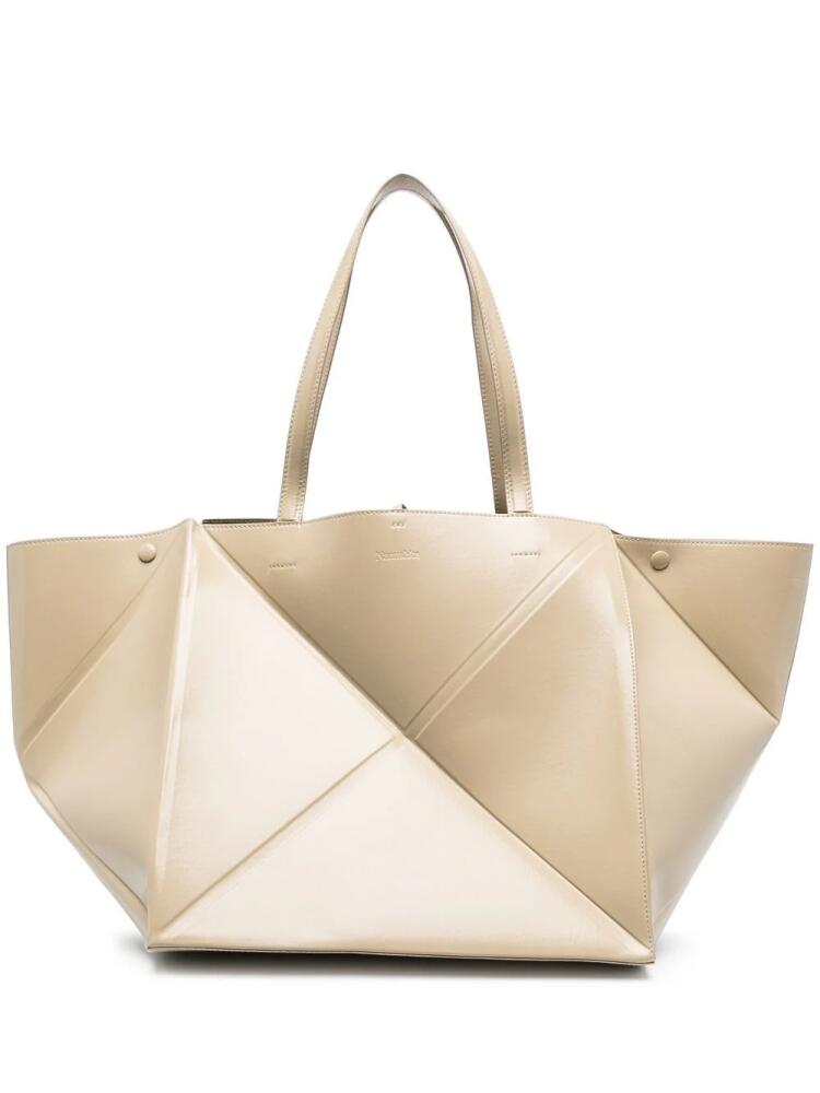 Nanushka large Origami folding tote bag - Neutrals Cover