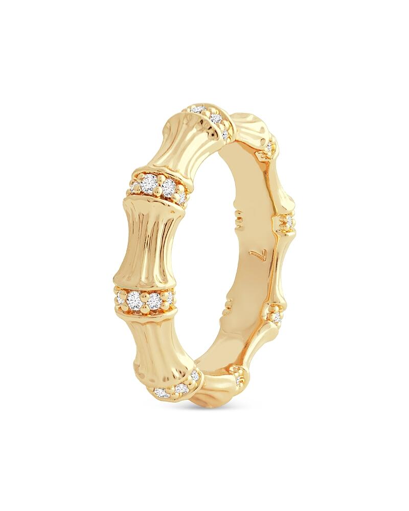 Anabel Aram Sculpted Bamboo Ring in 18K Gold Plated Cover