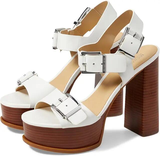 MICHAEL Michael Kors Colby Platform Sandal (Optic White) Women's Sandals Cover