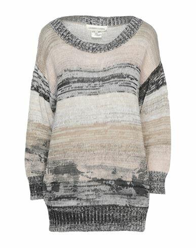 Lamberto Losani Woman Sweater Beige Cotton, Linen Cover