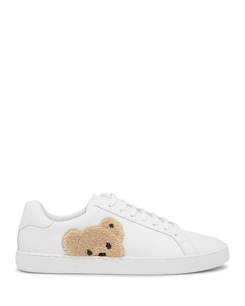 Palm Angels Men's New Teddy Bear Lace Up Tennis Sneakers Cover