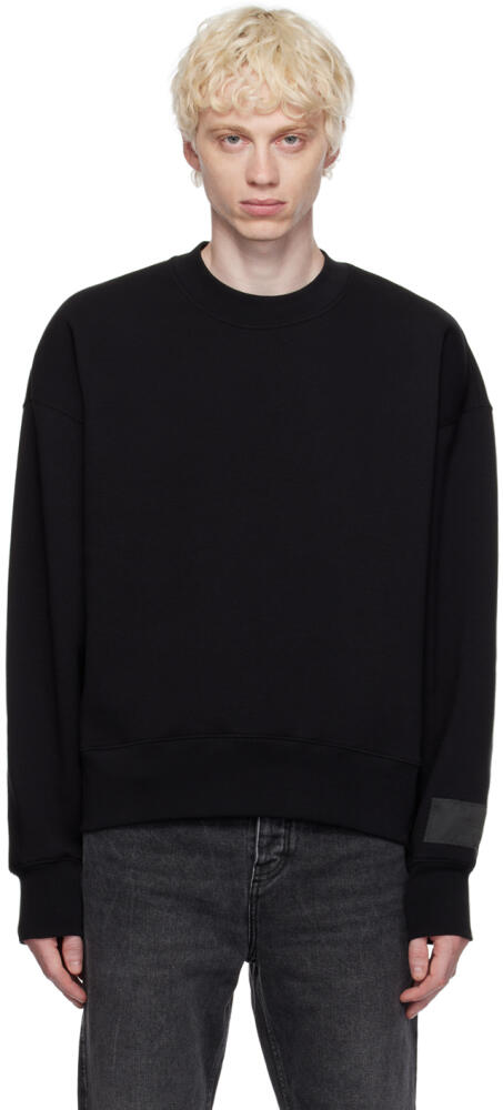 AMI Paris Black Crewneck Sweatshirt Cover