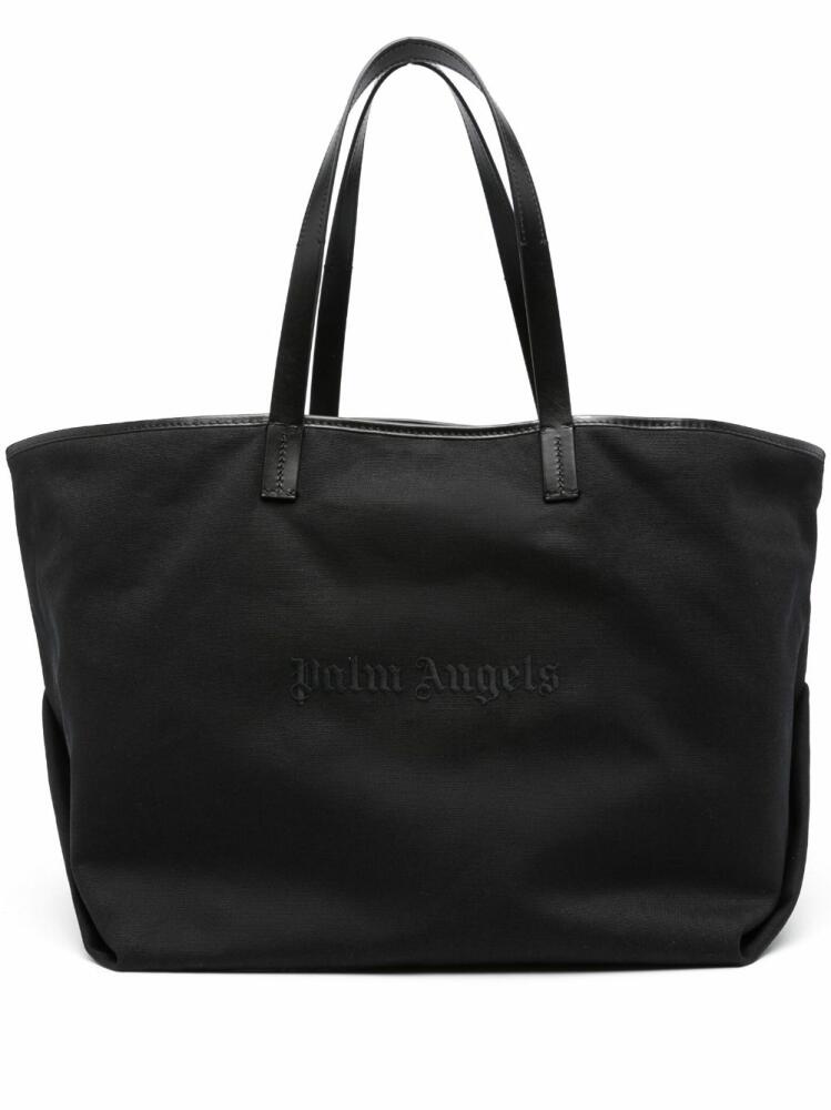 Palm Angels logo-embroidered tote bag - Black Cover