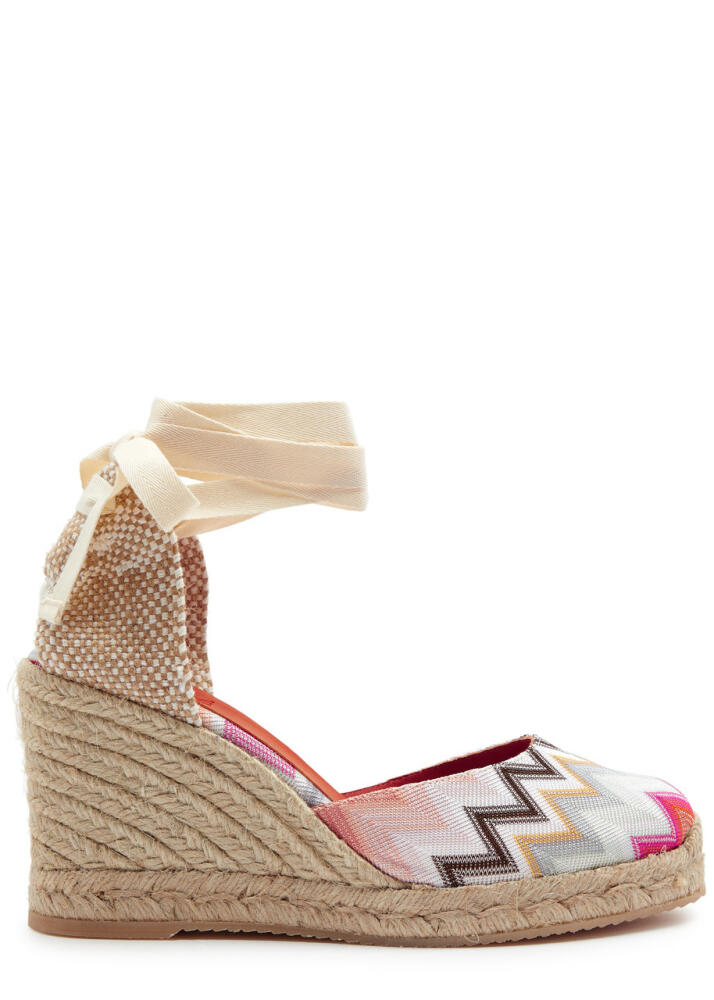 Missoni Eva 80 Zigzag Wedge Espadrilles - Pink Cover