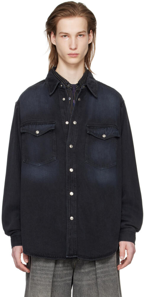 Isabel Marant Black Tailly Denim Shirt Cover