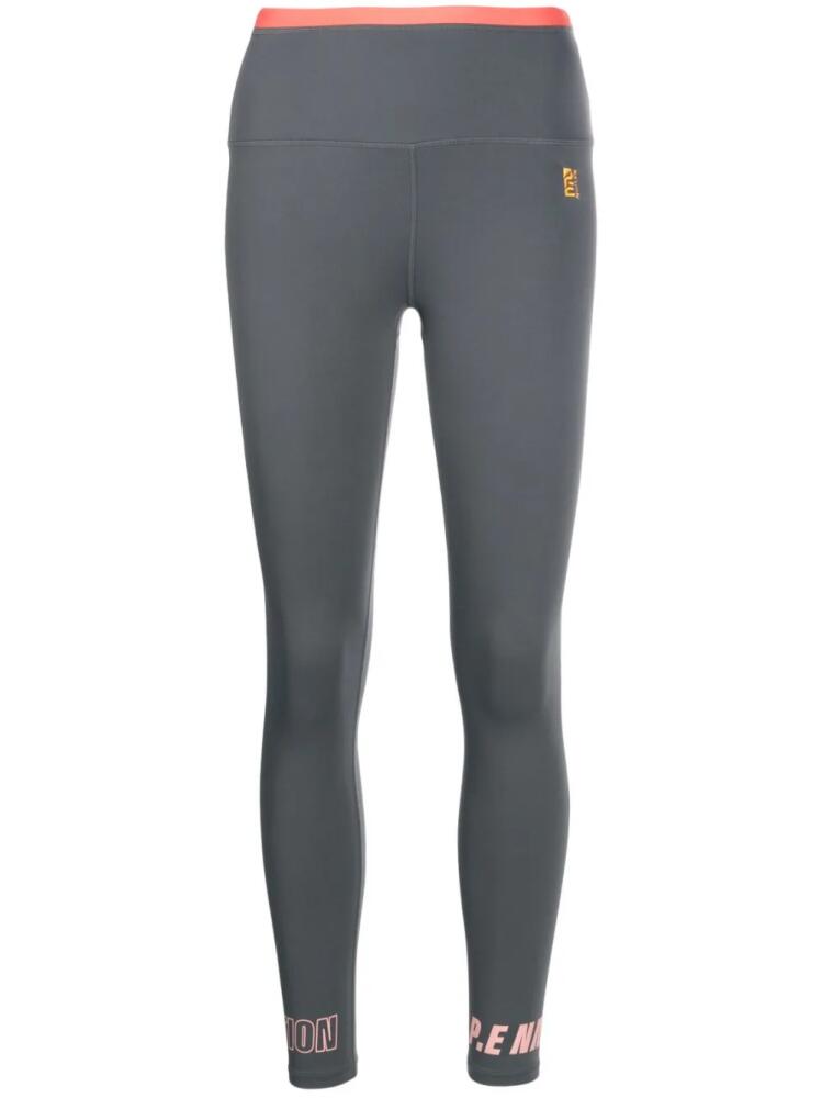 P.E Nation Reaction logo-print leggings - Grey Cover