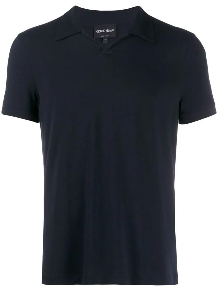 Giorgio Armani shortsleeved polo shirt - Blue Cover