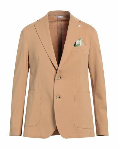 Manuel Ritz Man Blazer Sand Cotton, Polyamide, Elastane Cover