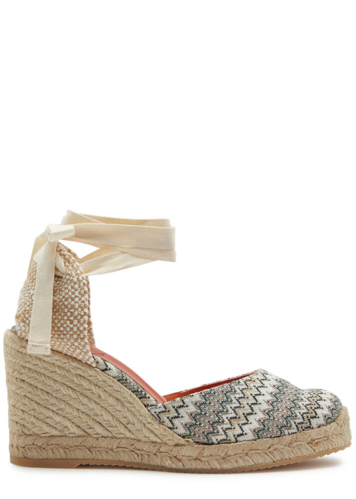 Missoni Eva 80 Zigzag Wedge Espadrilles - Green Cover