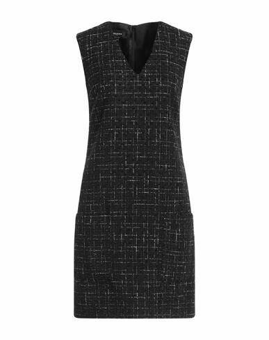 Rochas Woman Mini dress Black Polyester, Acrylic, Cotton, Metallic fiber Cover