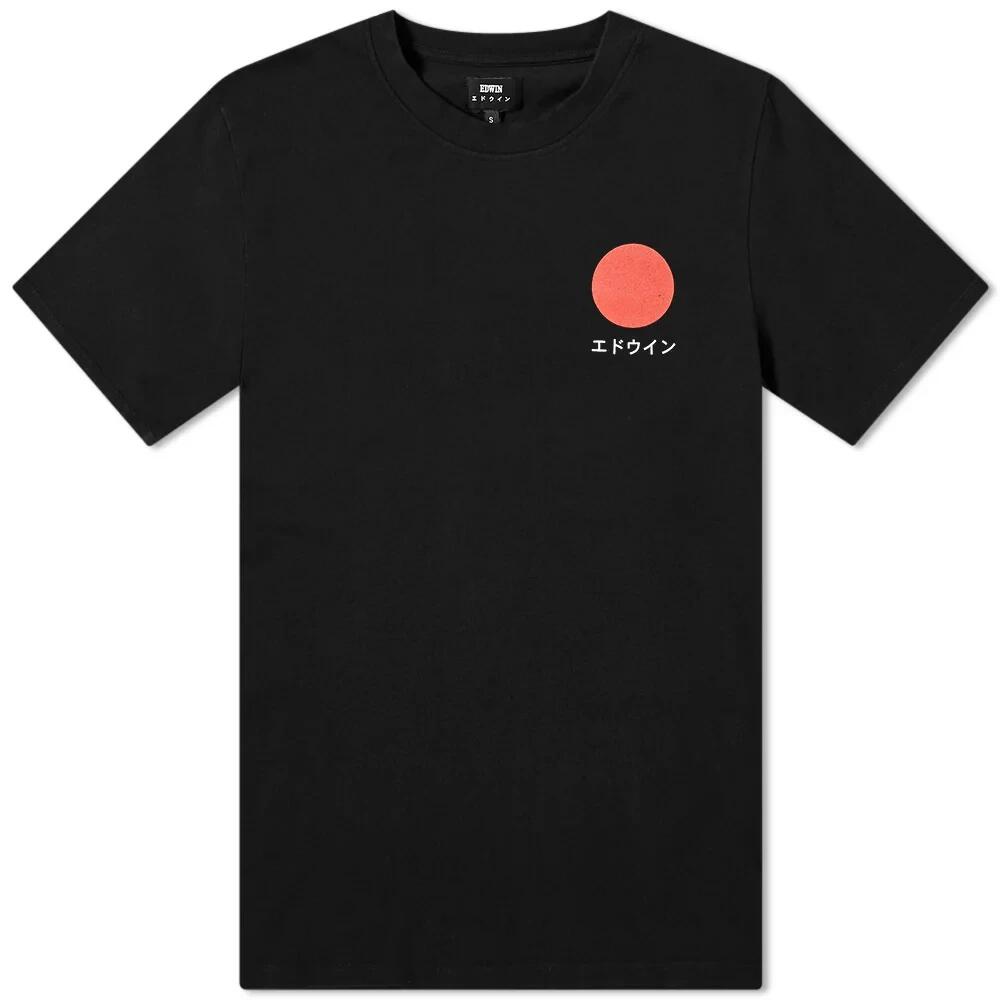 Edwin Men's Japanese Sun T-Shirt in Black Cover