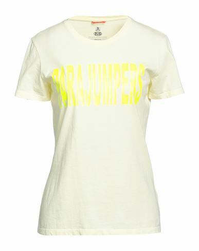 Parajumpers Woman T-shirt Light yellow Cotton Cover