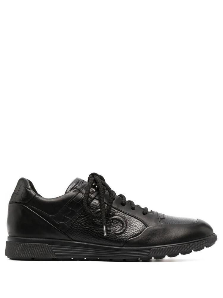 Casadei monogram low-top sneakers - Black Cover