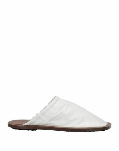 Plan C Woman Mules & Clogs White Soft Leather Cover