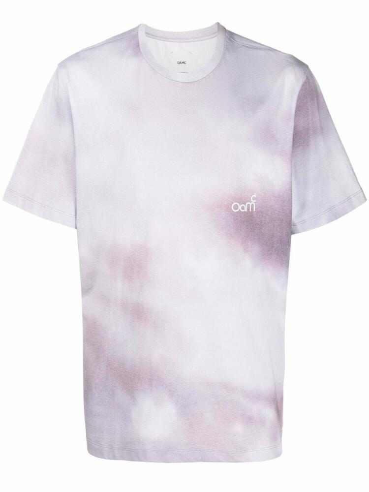 OAMC tie-dye logo-print T-shirt - Purple Cover