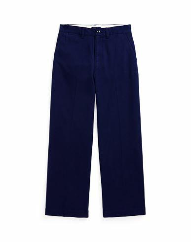 Polo Ralph Lauren Chino Wide-leg Pant Woman Pants Navy blue Cotton, Elastomultiester, Elastane Cover