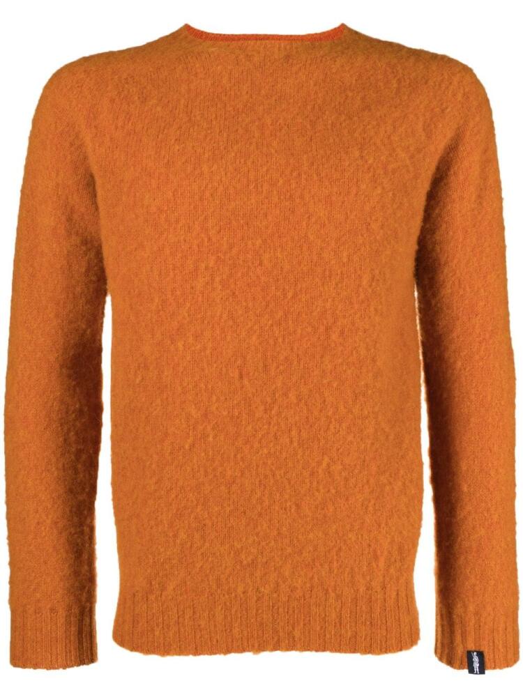 Mackintosh Hutchins crew-neck wool sweater - Orange Cover