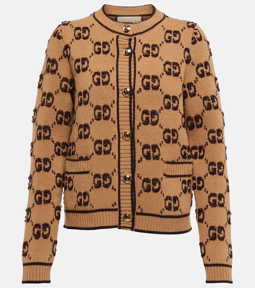 Gucci GG jacquard wool bouclé cardigan Cover