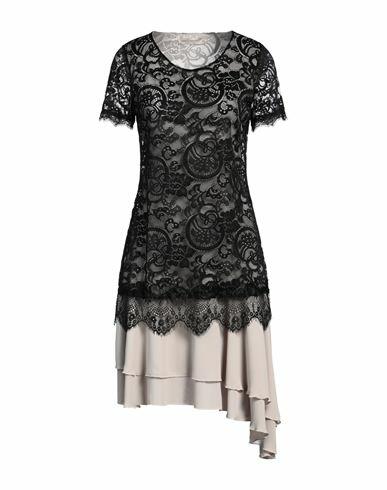 Rinascimento Woman Mini dress Black Polyester Cover